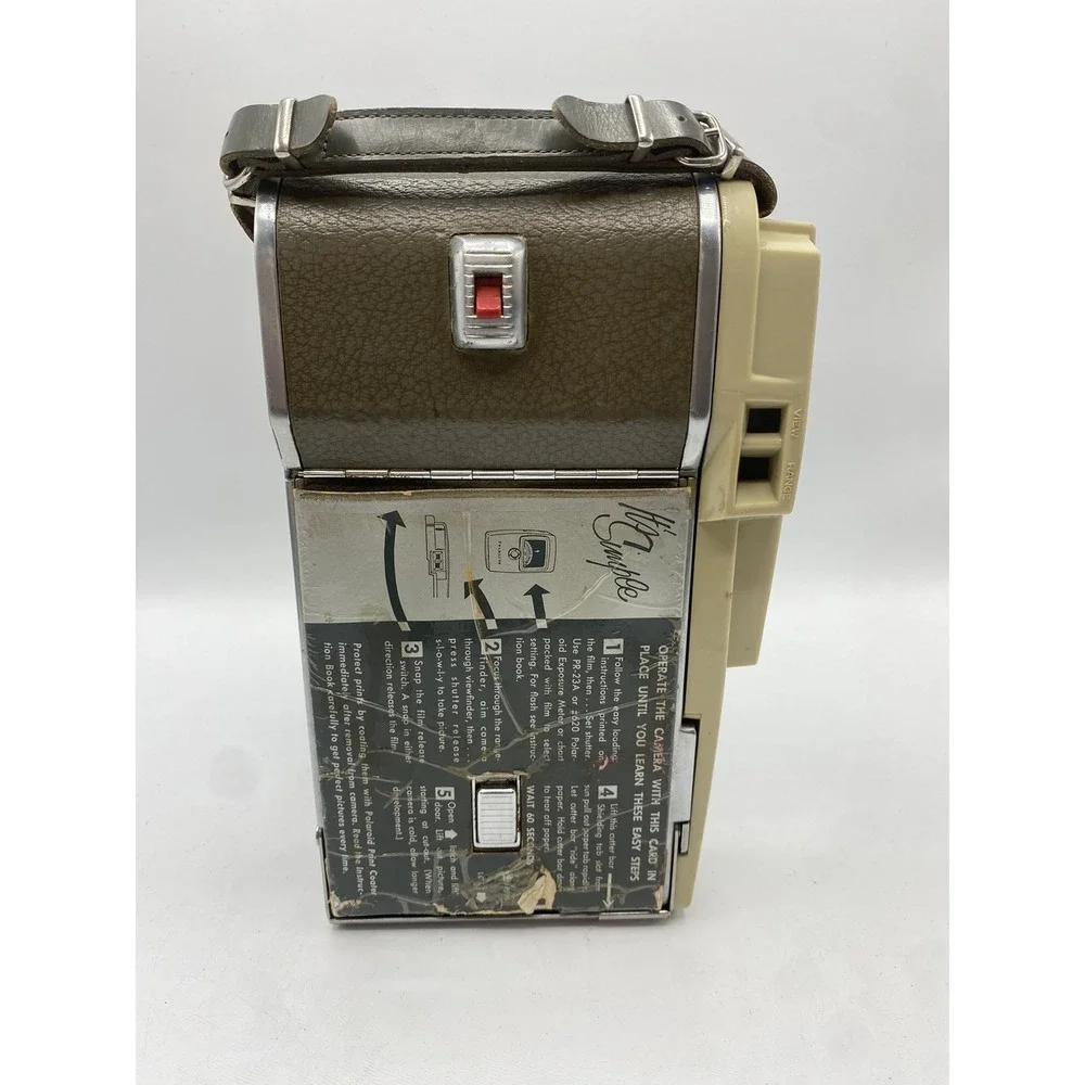 Polaroid 1950's Land Instant Camera Vintage Model The 800 Folding Gray‎ Untested